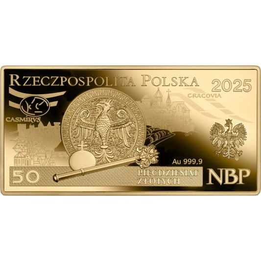Banknot o nominale 50 zł