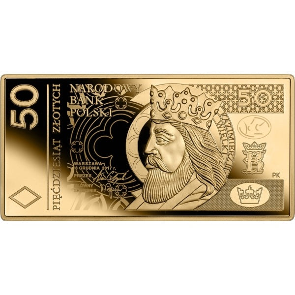Banknot o nominale 50 zł
