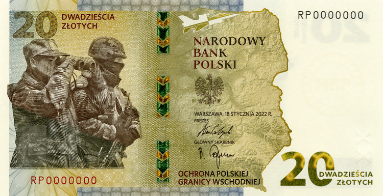 Polska 20 złotych 2022, Ochrona polskiej granicy wschodniej