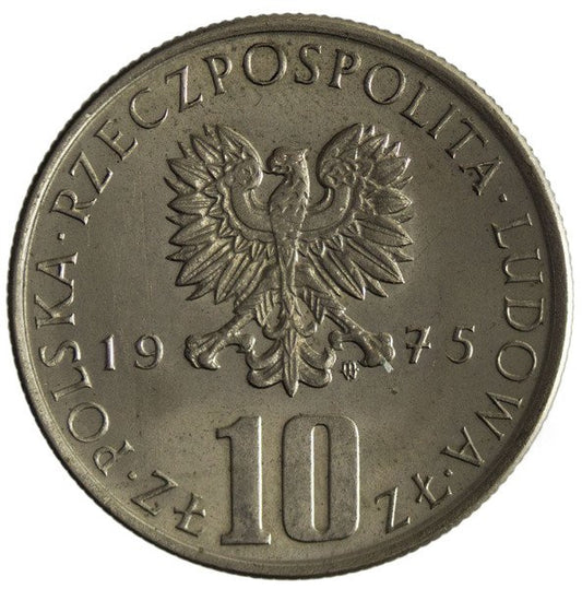 Polska PRL 10 Złotych 1975 - Bolesław Prus