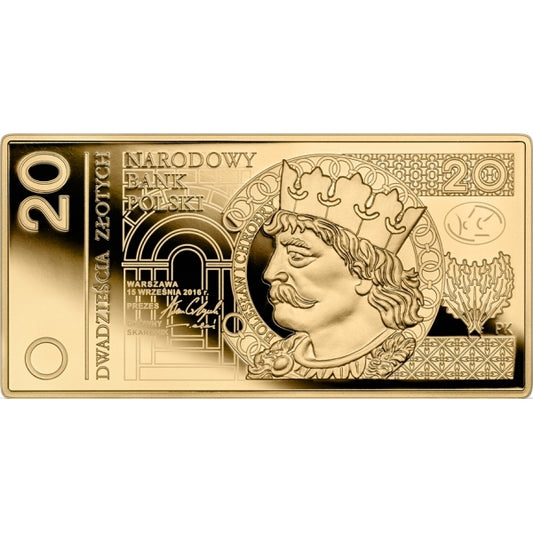 Banknot o nominale 20 zł