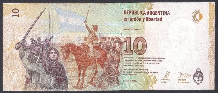 Argentyna 10 Diez Pesos
