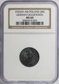 Generalne Gubernatorstwo 20 Groszy 1923 - NGC MS 60