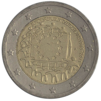 Niemcy 2 Euro 2015 A - 30 lat Flagi Unii Europejskiej