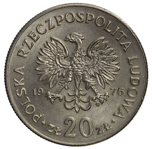 Polska 20 Złotych 1976 - Marceli Nowotko
