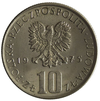 Polska PRL 10 Złotych 1975 - Bolesław Prus