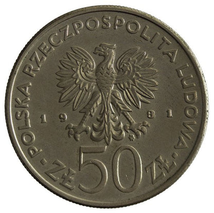 Polska PRL 50 Złotych 1981 - Światowy Dzień Żywności