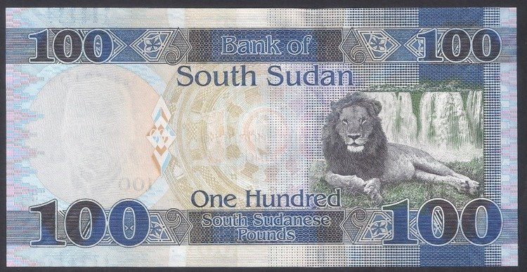 Południowy Sudan 100 Funtów 2017