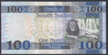 Południowy Sudan 100 Funtów 2017