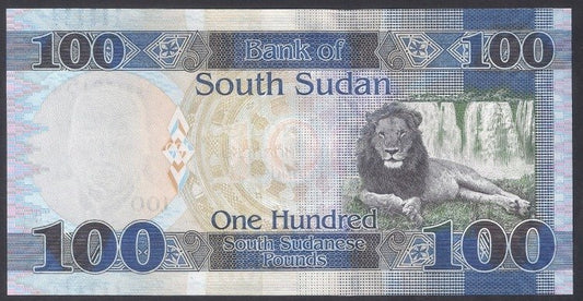Południowy Sudan 100 Funtów 2017