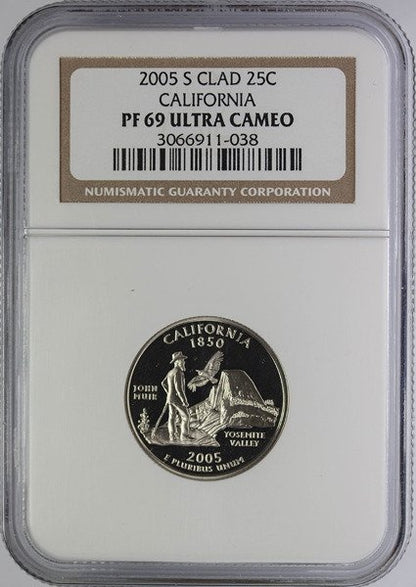 USA 25 Centów 2005 - California, Quarter - NGC PF69 Ultra Cameo