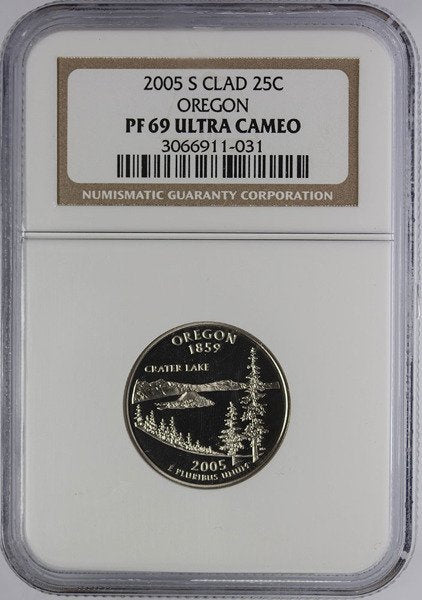 USA 25 Centów 2005 - Oregon, Quarter - NGC PF69 Ultra Cameo