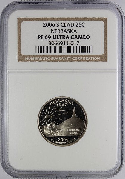 USA 25 Centów 2006 - Nebraska, Quarter - NGC PF69 Ultra Cameo