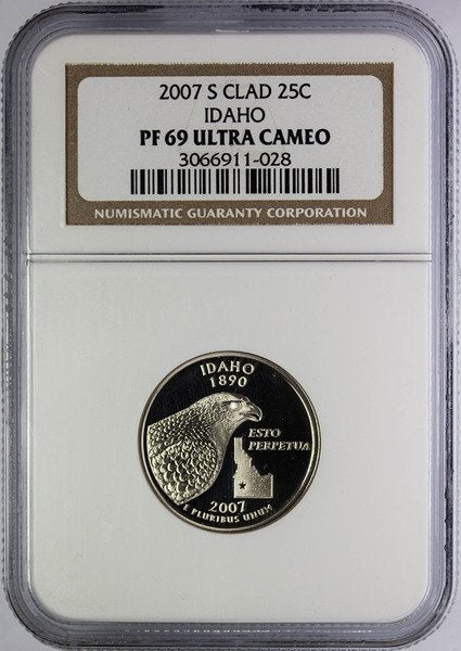 USA 25 Centów 2007 - Idaho, Quarter - NGC PF69 Ultra Cameo