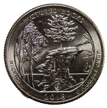 USA 25 Centów 2018 Pictured Rocks, Quarter