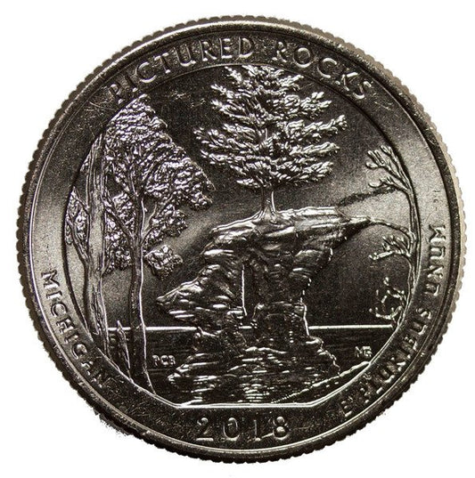 USA 25 Centów 2018 Pictured Rocks, Quarter