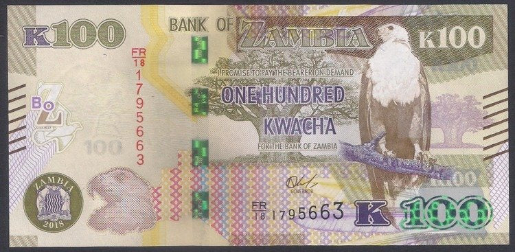 Zambia 100 Kwacha 2017